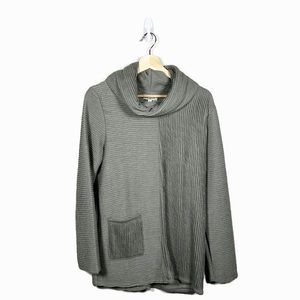 One World Sage Green Cowl Neck Sweater